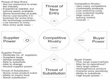 BHP and Woolworth competitive analysis using the Porter’s five forces model.